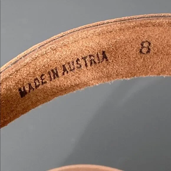 Paul Green Taos Platform Sandal Cognac Leather Gold Accents Sz 8 (US9) Vacation - Picture 6 of 14